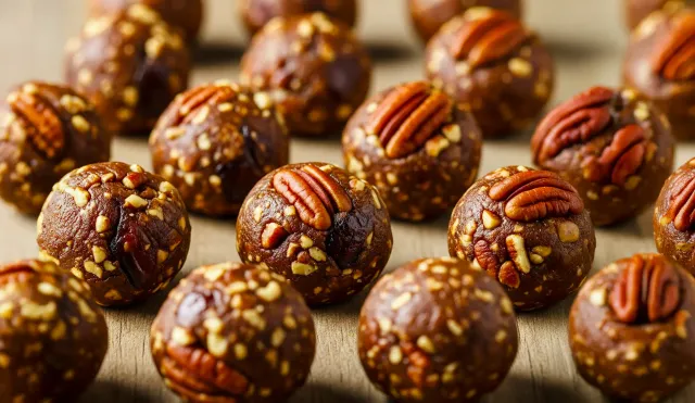 Bites energéticos con nuez pecana