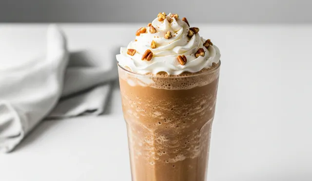 Licuado de Café y Nuez Pecana (Estilo Frappé)