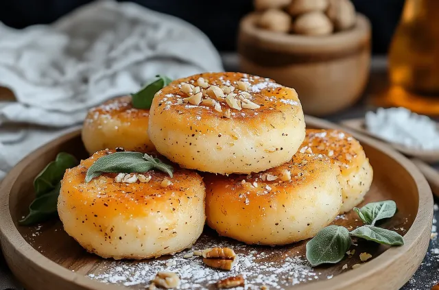 Croquetas de camote y nuez pecana