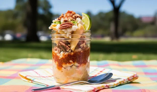 Esquites con Nuez Pecana y Chile en Polvo