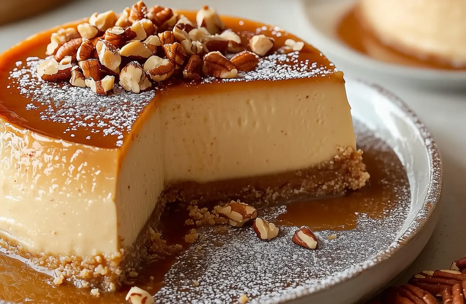 Flan de Nuez Pecana