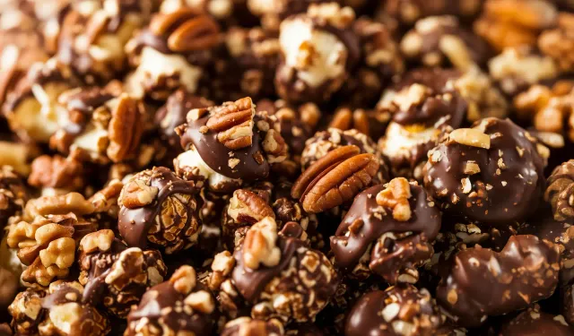 Palomitas de chocolate con nuez pecana