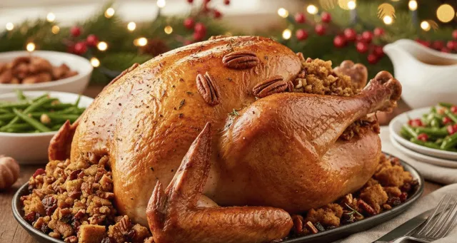Pavo Relleno de Nuez Pecana