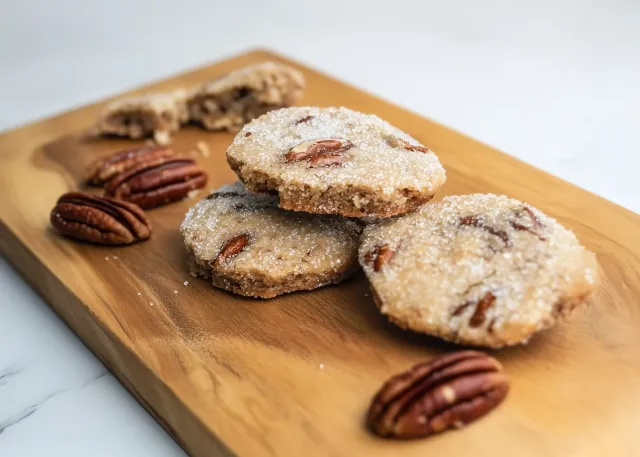 Polvorones de nuez pecana y canela