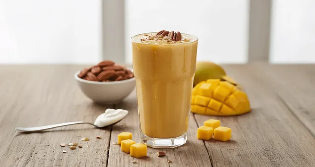 Smoothie de Mango y Nuez: Energía Cremosa para Empezar tu Día